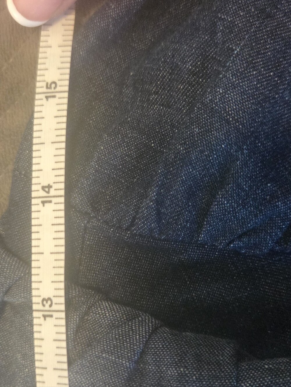 kate spade Dark Denim Button-Front Blouse - Picture 10 of 10